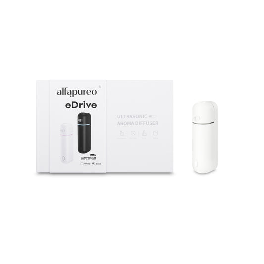 Difuzér do auta eDrive White + vůně do auta 6 ks